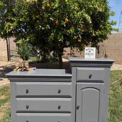 Satin Grey Dresser