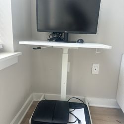 Monitor, Printer & Desk 