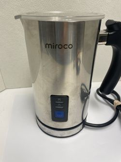 Miroco MI-MF001 Milk Frother Electric Milk Steamer - Silver
