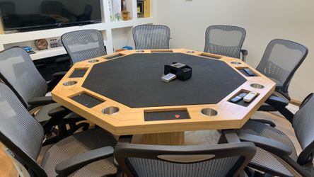 Poker Table with 8 chairs