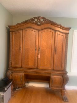 2 piece armoire desk