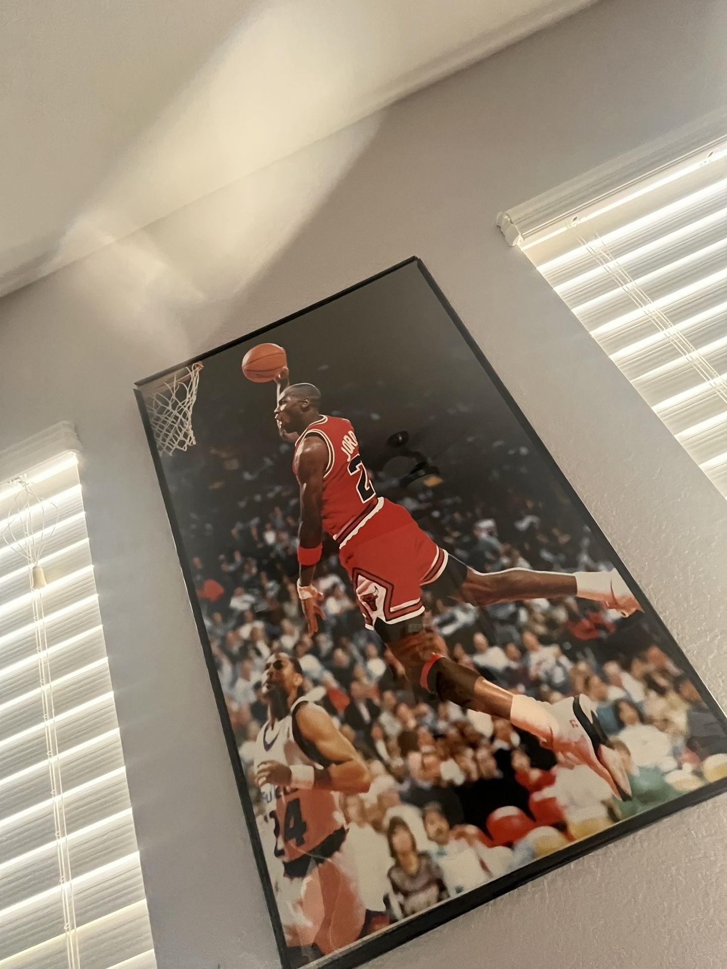 Micheal Jordan Poster(frame not included due to damage)