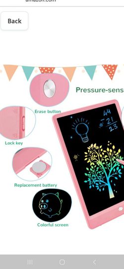 10inch Colorful Drawing Tablet Writing Pad, Girls Gifts 

