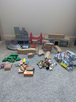 Wooden train tracks