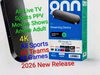 Streaming device ONN All Games All Sports Fire All PPV All Movies All Shows Adult Live TV Anime Stick raiders NFL ufc MLB dodgers mma