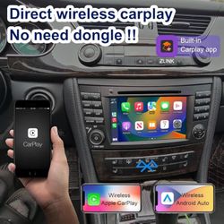 AMASE AUDIO Android 14 Car Radio 7inch for Mercedes Benz W211 W463 W209 W219, Octa Core (4GB+64GB), Wireless Carplay Android Auto, DSP+, Support 4G Wi