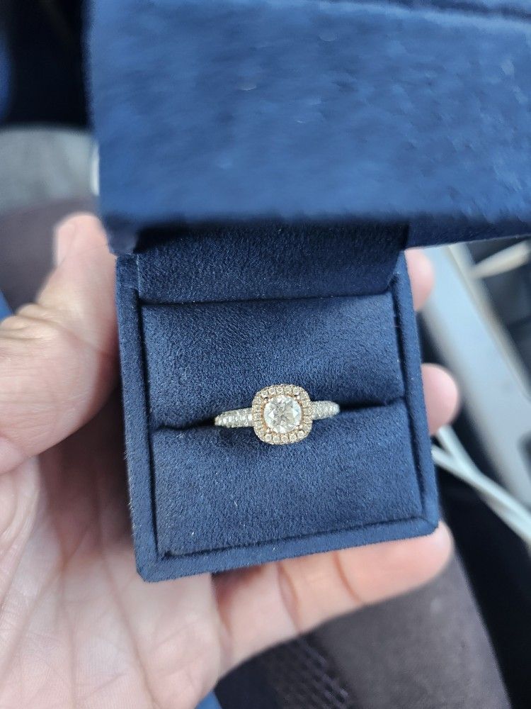 14 Karat Diamond Engagement Ring