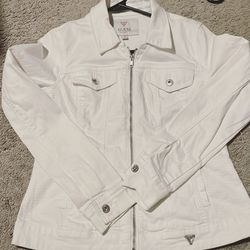 White Guess Jean Jacket 