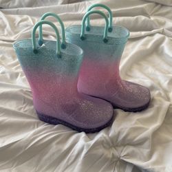 Toddler Girls Rain Boots- Size 7