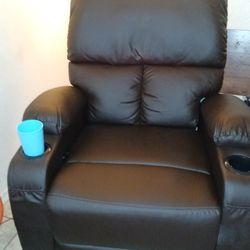 Recliner with a massage and heat