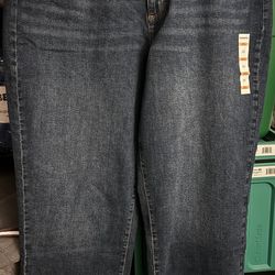 sonoma, curvy high-rise straight jeans, size 20, new