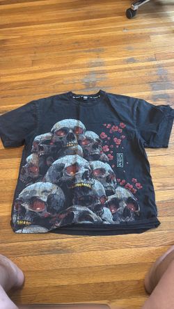 2xl y2k dgk shirt  skull flower design