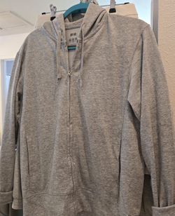 Zippered Grey Jacket from Uni Qlo