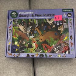 Mudpuppy Woodland Forest Search & Find Puzzle 64pcs Complete