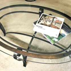 Metal And Glass Coffee Table