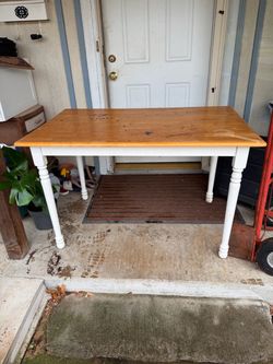 TABLE 48"w x 30"deep x 30"height; cross streets are Arapaho & Waterview