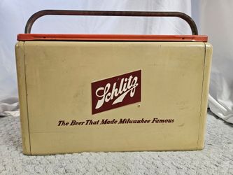 Vintage Schlitz beer ice chest 19"