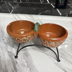 2 Vintage Mexican salsera