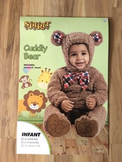 Spirit Infant Cuddly Bear Costume 0-6 months
