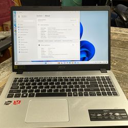 Acer laptop 15” Ryzen 3 8gb 240gb windows 11 $220