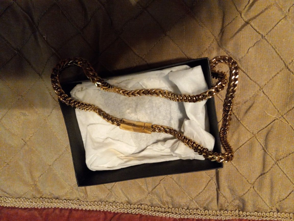 Men Italian Link Chain/gold Filled /chain 22 Inches s