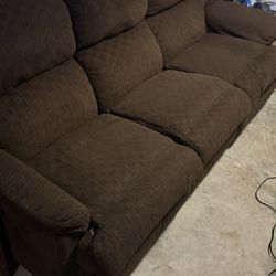 Dual Recliner 3-seat Sofa - Brown
