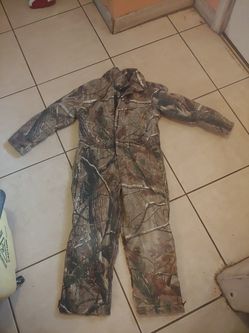 Insulated Hunting Coveralls - Youth sz 8
