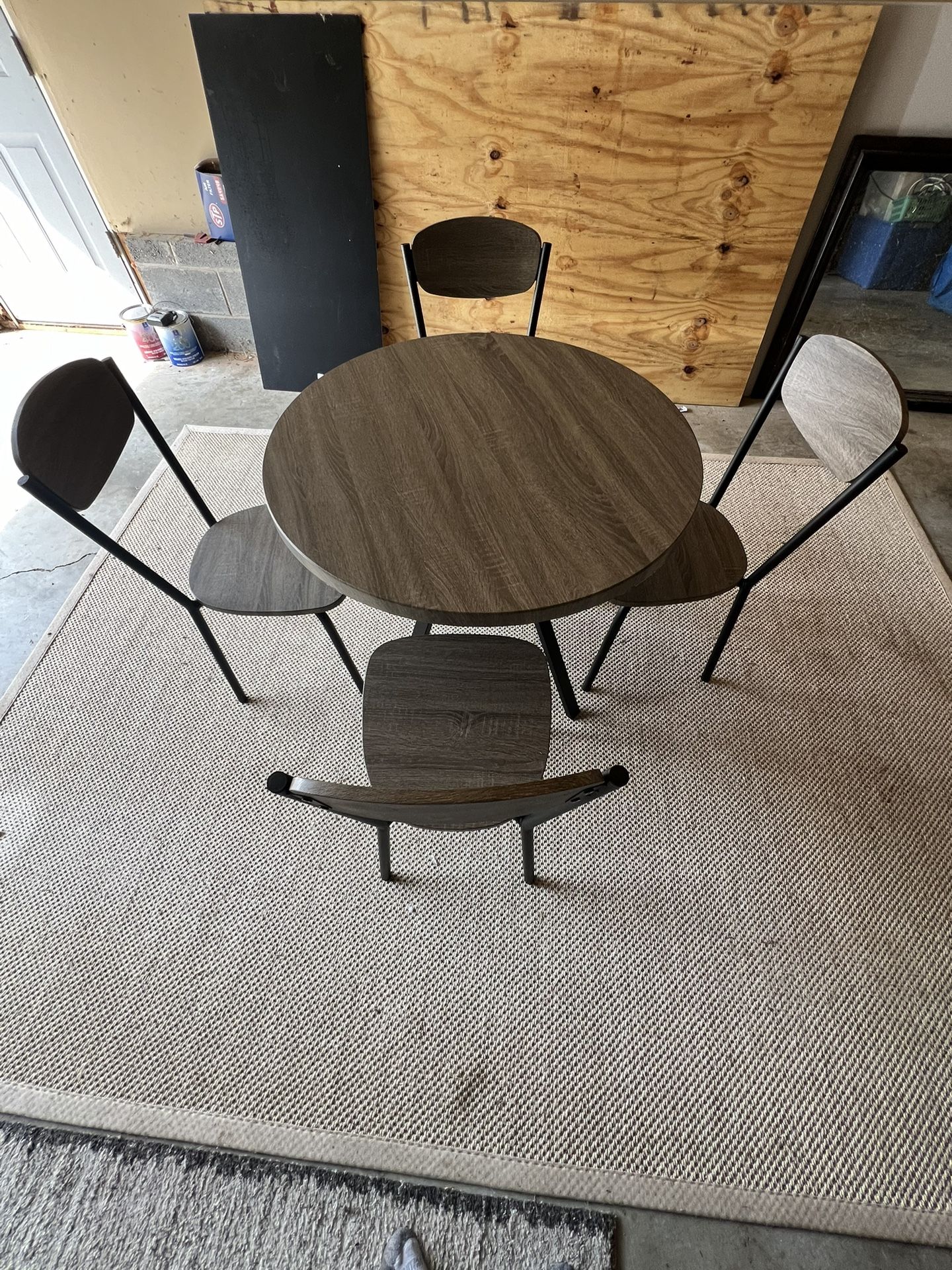 Dining table and chairs