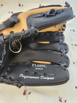RAWLINGS PL609C 10 Inch Series T-Ball Tan/Black Leather Youth Baseball Glove RHT