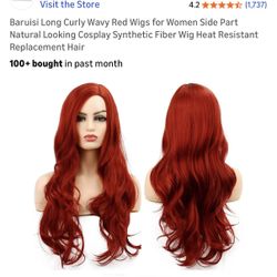 Long Red Wig