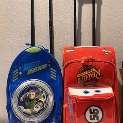 Disney Kids Luggage/travel Bag With Wheels.