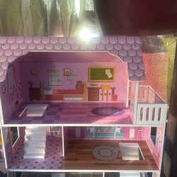 Wooden dollhouse