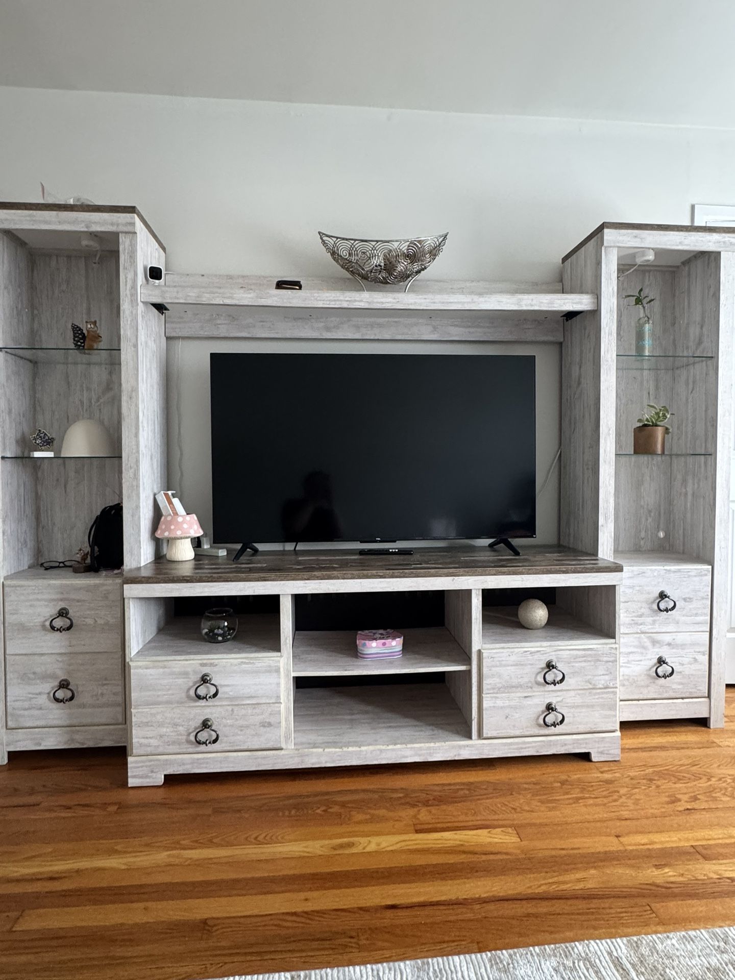 TV Wall Unit Together With The TV