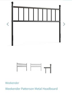 Weekender Patterson California King Metal Headboard
