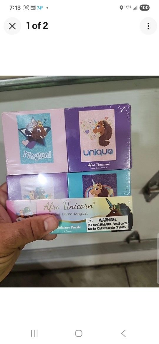 Target Bullseye’s Playground Unicorn Mini 20-Piece Puzzle - Pack of 4 Puzzles