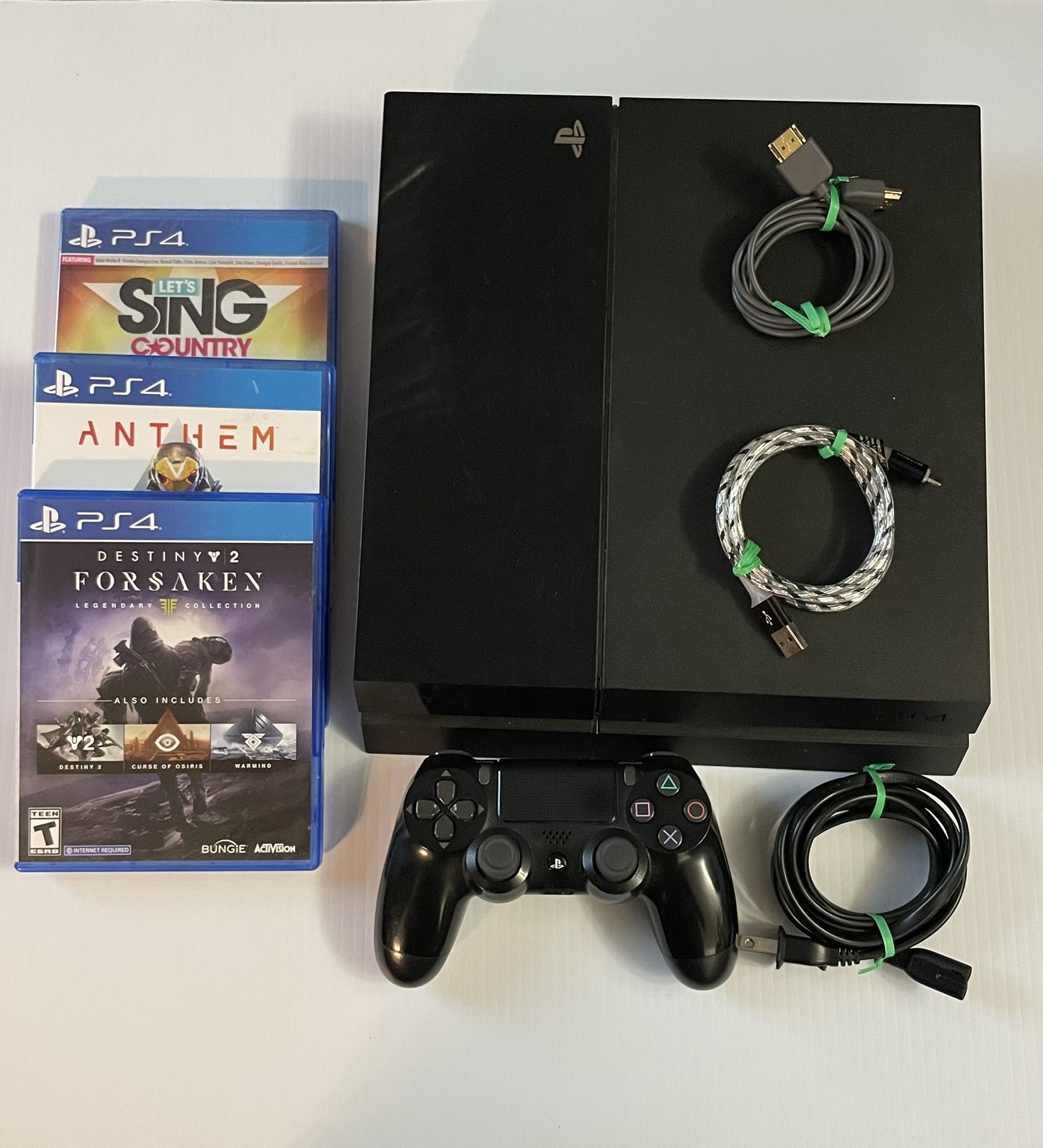 Sony PlayStation 4 500 GB w/ Controller, Cables, & 3 Games!! PS4 for