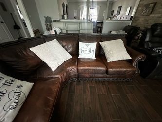 Italian leather sectional