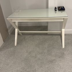 Desk Crate  Barrel Desk White 