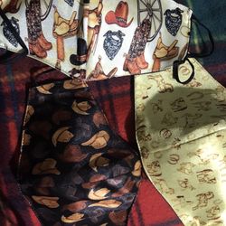 Western Theme Facemasks $4