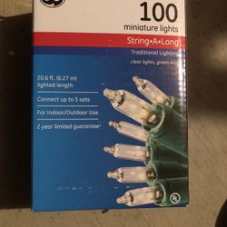 Ge 100 Miniature White Lights 