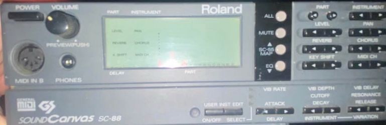 Roland Sound Canvas SC-88 MIDI Sound Module – Tested & Working