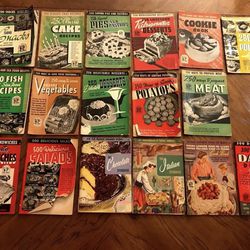 Lot of 17 Vintage Cookbooks - Mostly from the 40’s and a few from the 50’s 