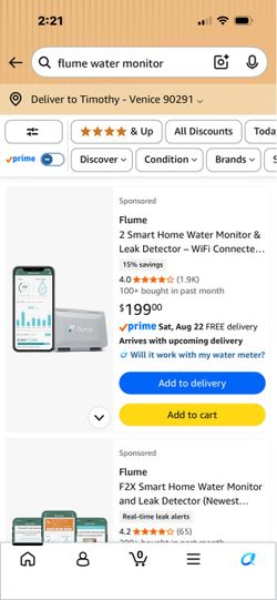 Flume 2 Smart Home Water Monitor and Leak Detector