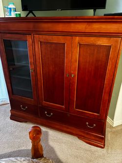 FREE solid wood Hooker cabinet