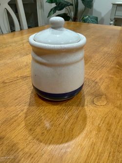 Jar with Lid - sugar bowl size