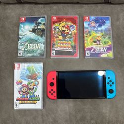 Nintendo Switch Plus Unopened Games