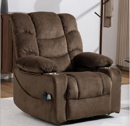 CHINO--Power Lift Recliner Chair for Elderly with Massage and Heat Lazy Boy Electric Recliners Lay Flat 160 Chairs with Cup Holders for Living Room Ho