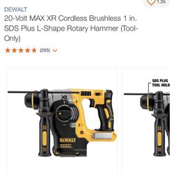 Brand New Dewalt Max Xr Cordless Brushless 1 In Ads Plus L Shape Rotary Hammer Only $150
