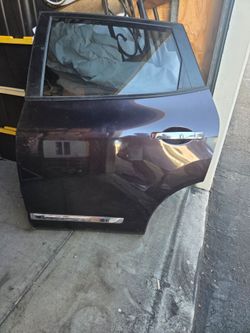 Dark Purple Car Door with Window and Handle