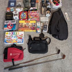 $5 Sale - Lots of stuff, games, golf clubs, bags, clothes, glasses, mugs, laptop bags